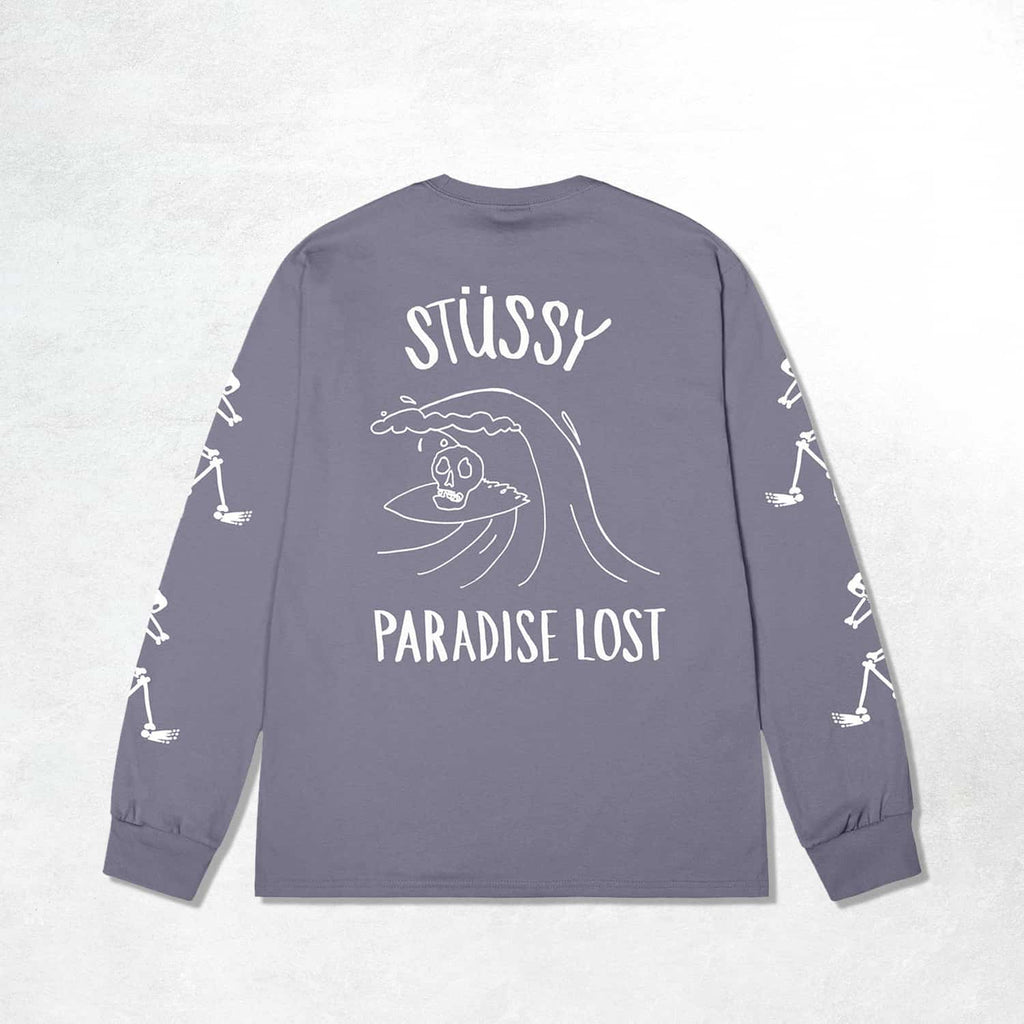 Stussy Paradise Lost Ls Tee: Mauve(Back)