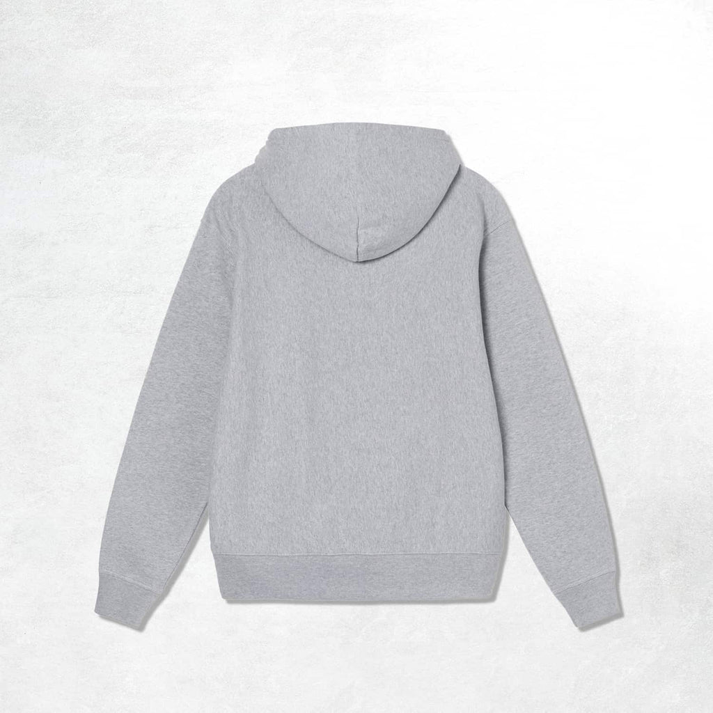 Stussy Stock Logo Hood: Grey Heather(Back)