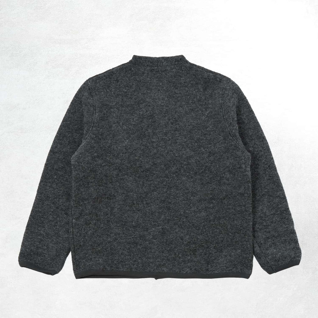 Universal Works Cardigan: Charcoal (Back)