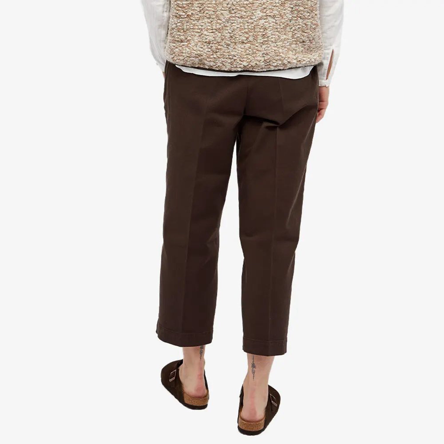 YMC Womens Market Trouser: Brown_1