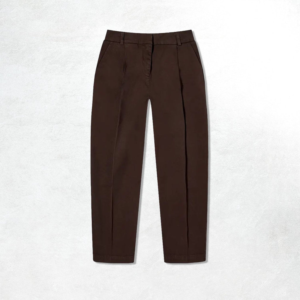 YMC Womens Market Trouser: Brown (Front)