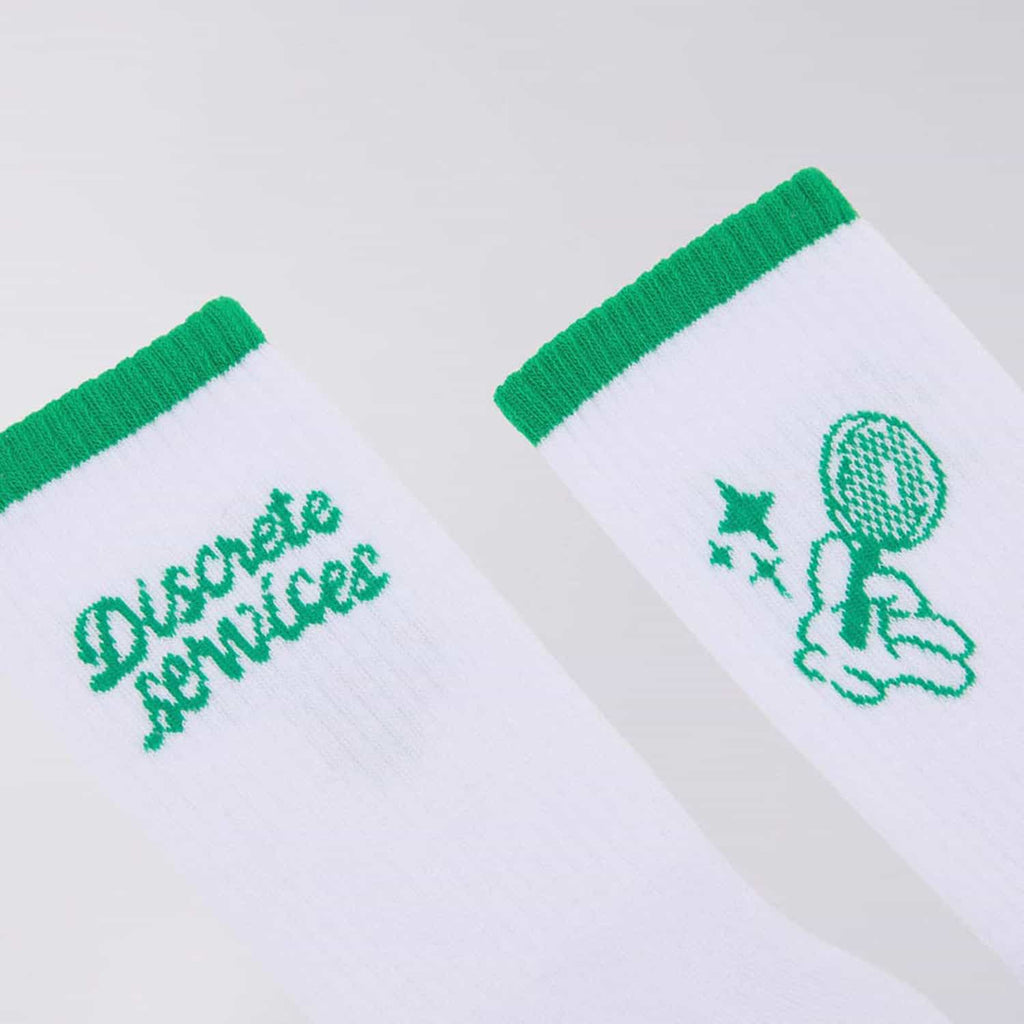Edwin Discrete Services Socks: White_1