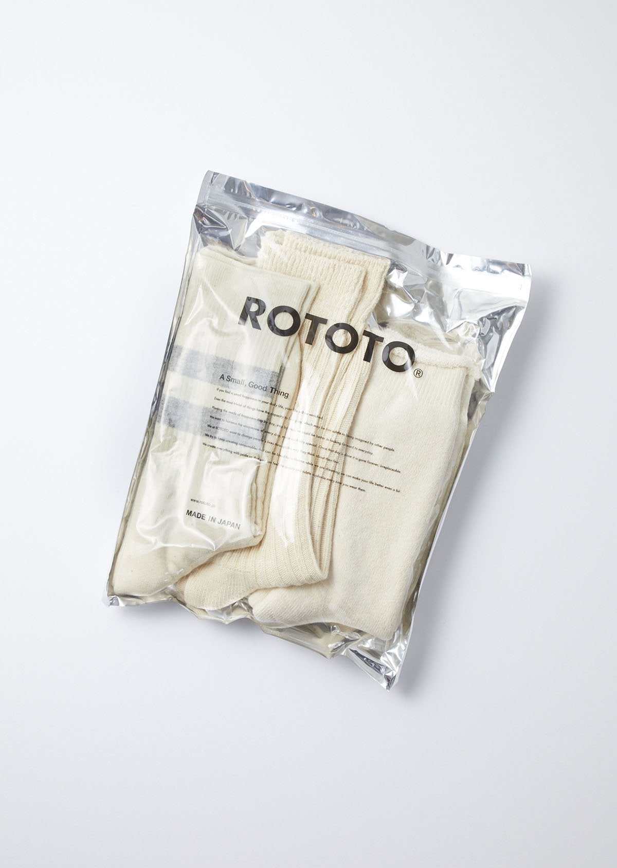 Rototo Organic Cotton Special Trio: Ecru - The Union Project